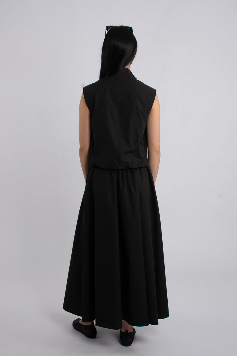 Cotton Sleeveless Zip Top
