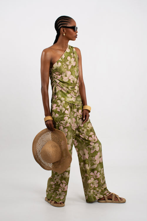 Printed Viscose Elasticated Trouser