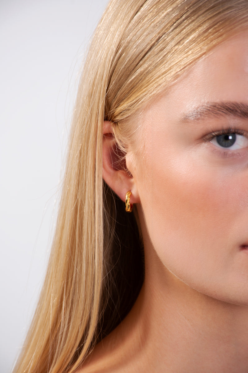 Twist Mini Hoop Earings