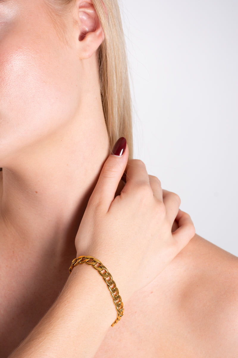 Chunky Link Gold Bracelet