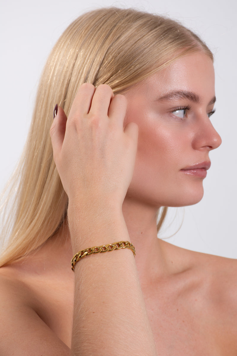 Chunky Link Gold Bracelet