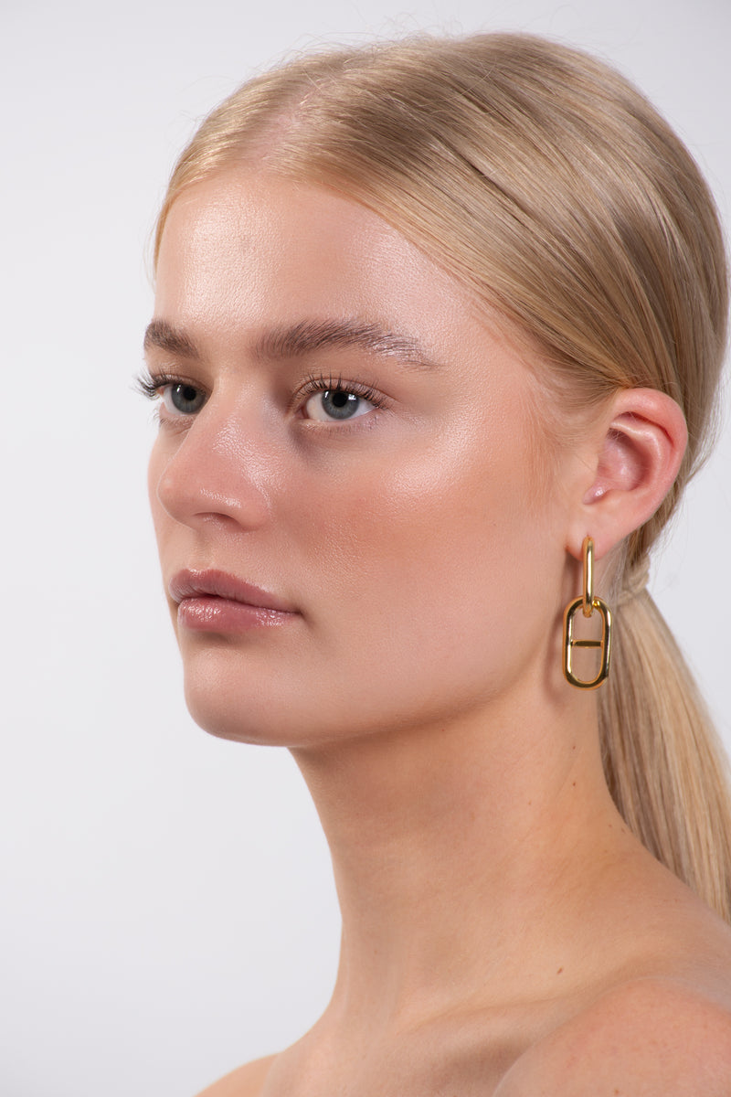 Buckle Link Drop Earings