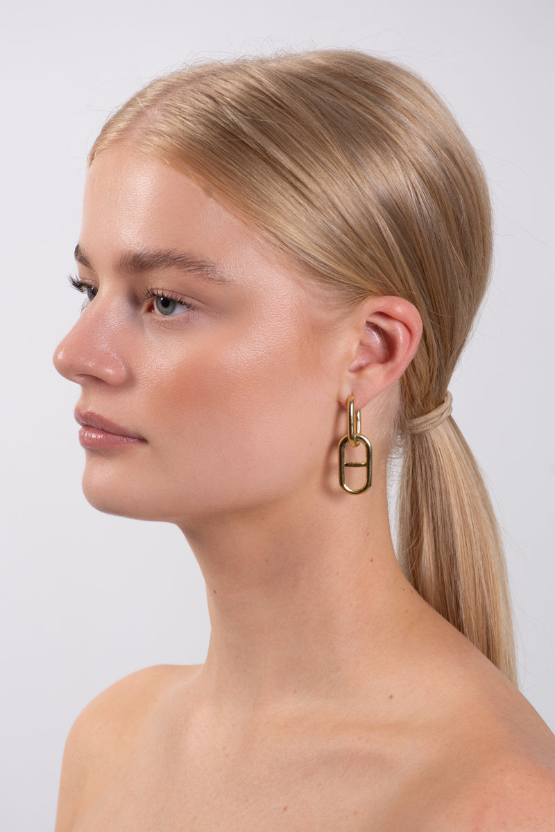 Buckle Link Drop Earings