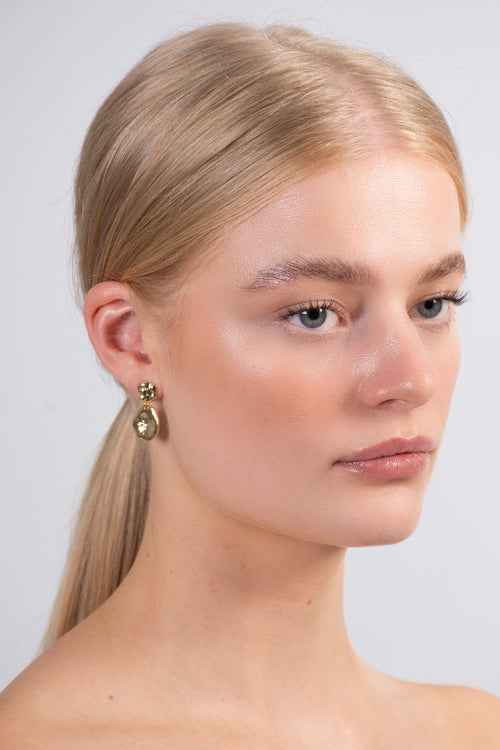 Drop Stud Gold Earings