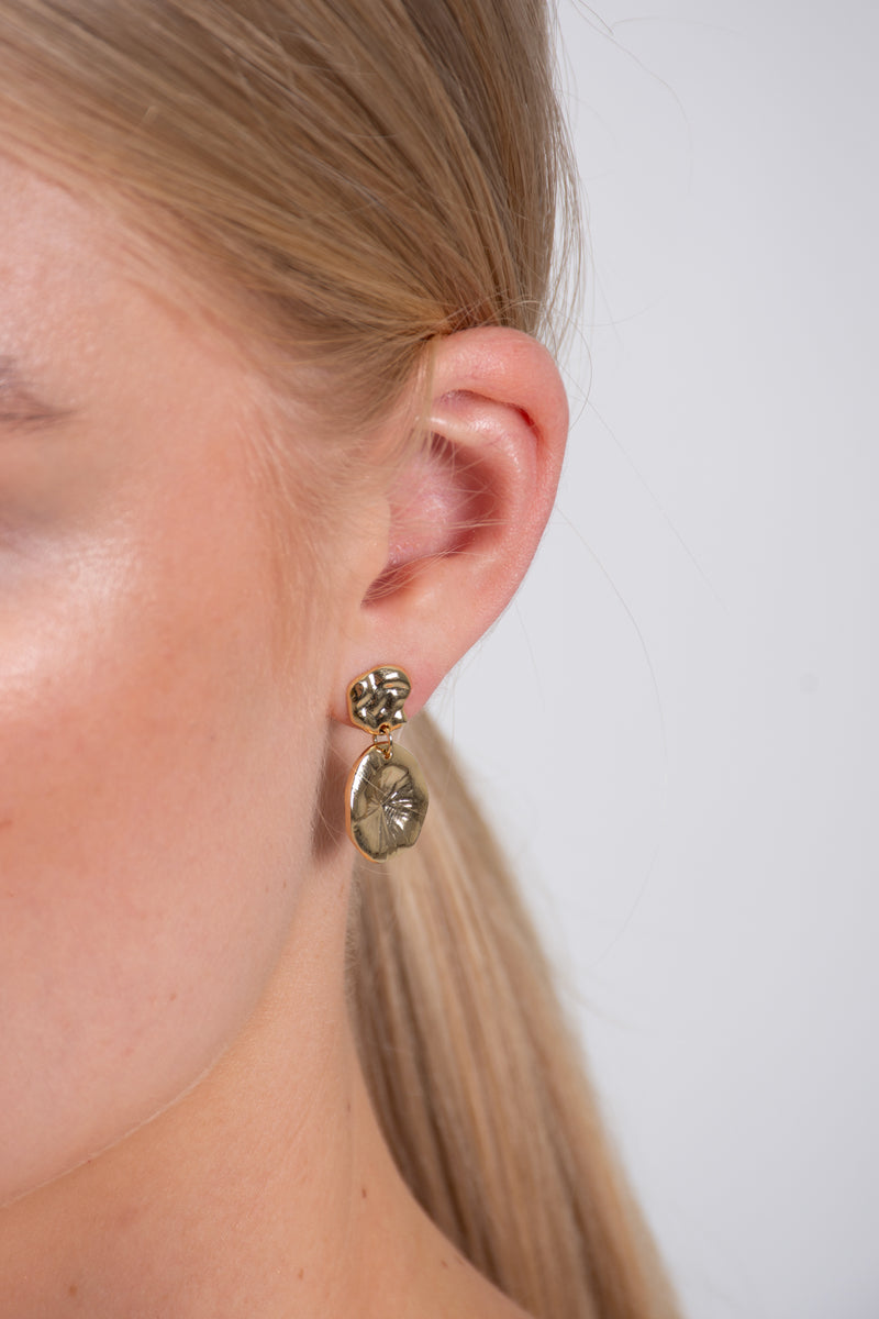 Drop Stud Gold Earings