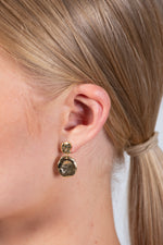 Drop Stud Gold Earings