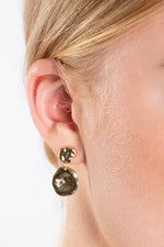 Drop Stud Gold Earings
