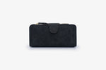 The Large Bi Fold Wallet - Black