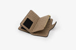 The Large Bi Fold Wallet- Tan